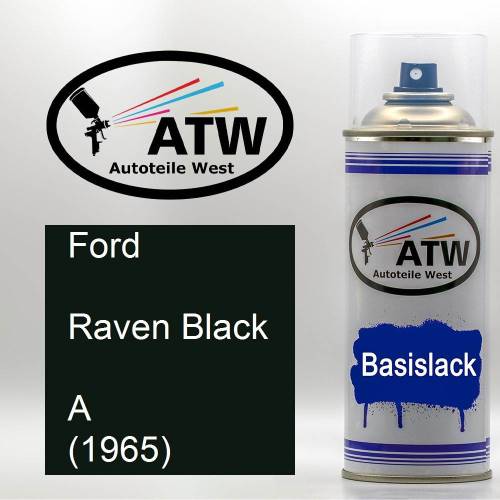 Ford, Raven Black, A (1965): 400ml Sprühdose, von ATW Autoteile West.